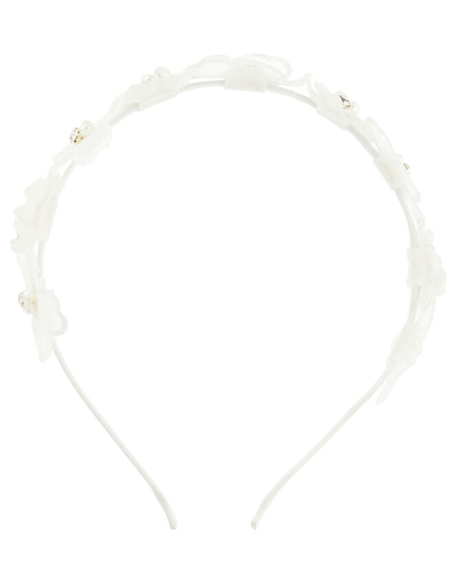 Rosy Lace Headband, , large