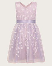 Phillipa 3D Petal Dress, Purple (LILAC), large