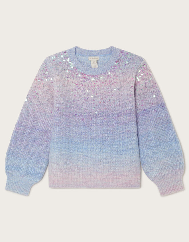 Sequin Ombre Jumper, Purple (LILAC), large
