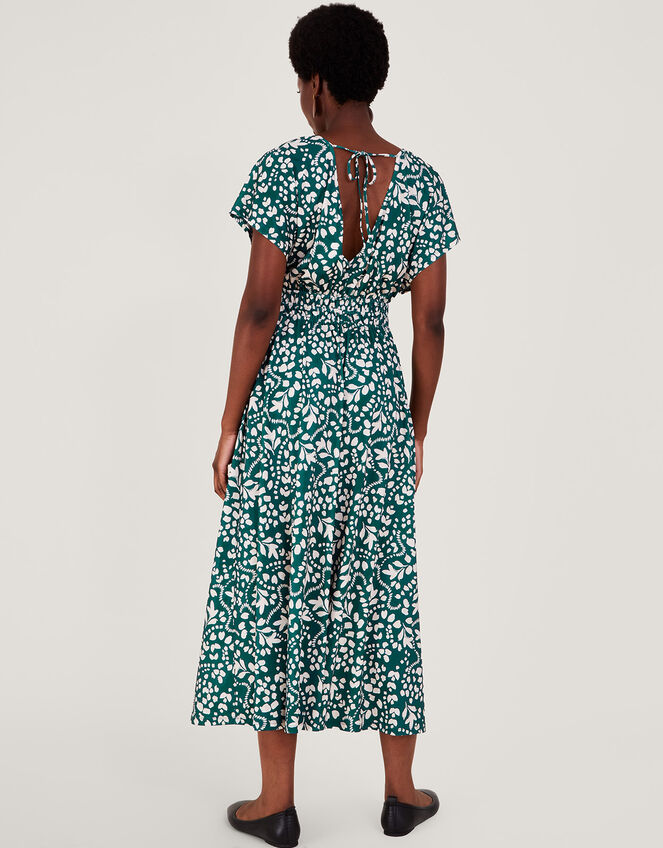 Print FitandFlare Midi Dress Green Work Dresses Monsoon ROI.