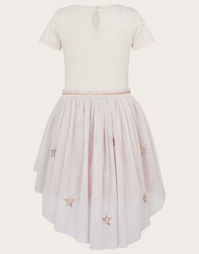 Disco Horse High Low Dress, Nude (NUDE), large