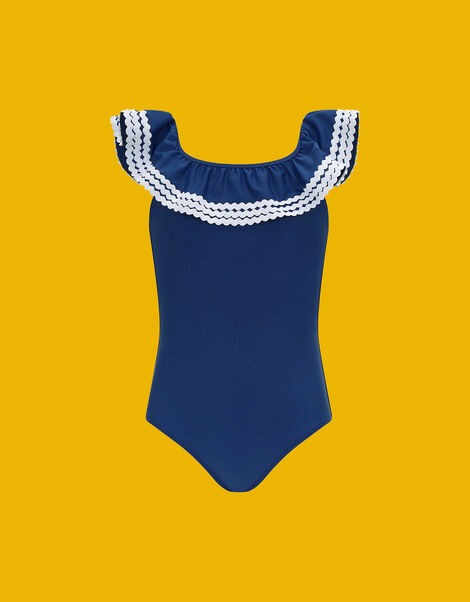Sunuva Ric Rac Swimsuit, Blue (NAVY), large
