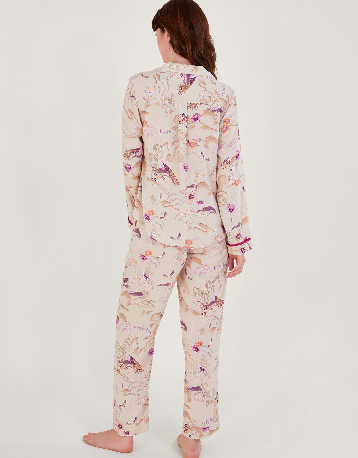 Bianca Print Pyjama Set Nude