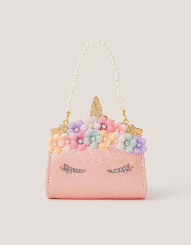 Flower Unicorn Clip Frame Bag, , large