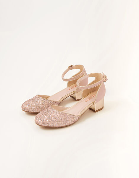 Glitter Two-Part Heels, Pink (PINK), large