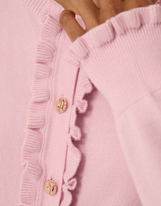 Ruby Frill Cardigan, Pink (PINK), large