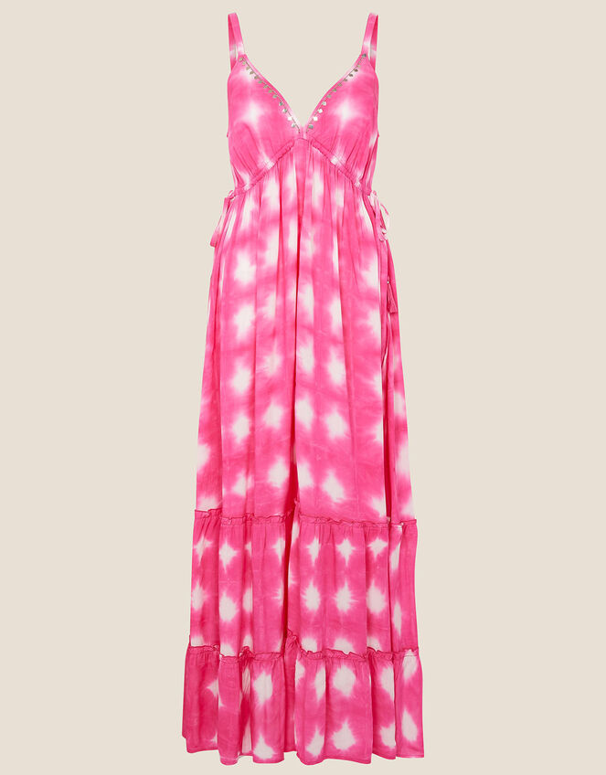 Tie Dye Maxi Dress , Pink (PINK), large