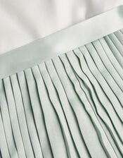 Satin Pleated Jumpsuit, Green (GREEN), large