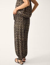 Arti Print Balloon Trousers, Black (BLACK), large