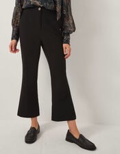 Blake Crop Flare Trousers, Black (BLACK), large