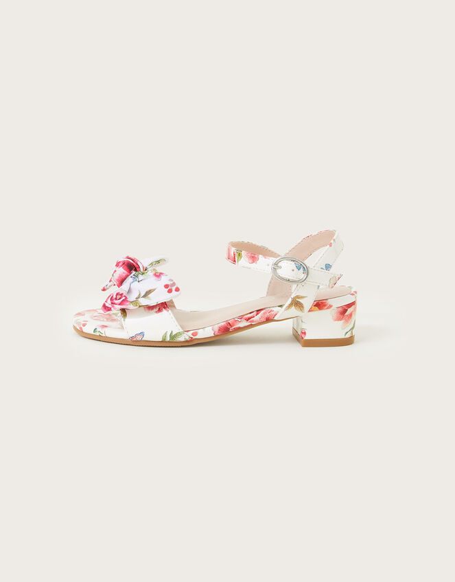 Artisan Rose Printed Sandals, Ivory (IVORY), large