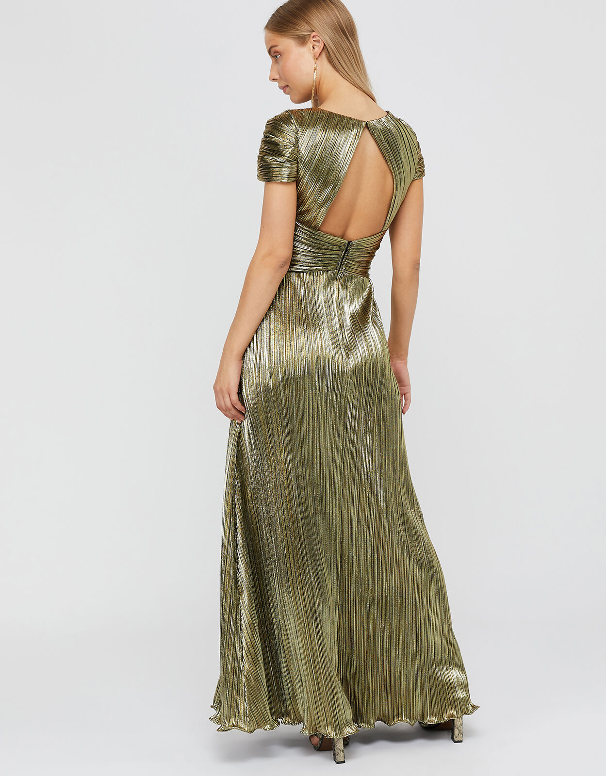 Gold lame dress clearance