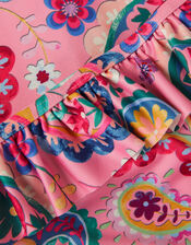 Paisley Print UPF50+ Long Sleeve Swim Set, Pink (PINK), large