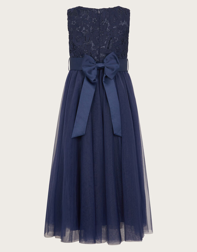 Cindy Rosette Dress, Blue (NAVY), large