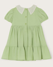 Baby Collar Dress, Green (GREEN), large