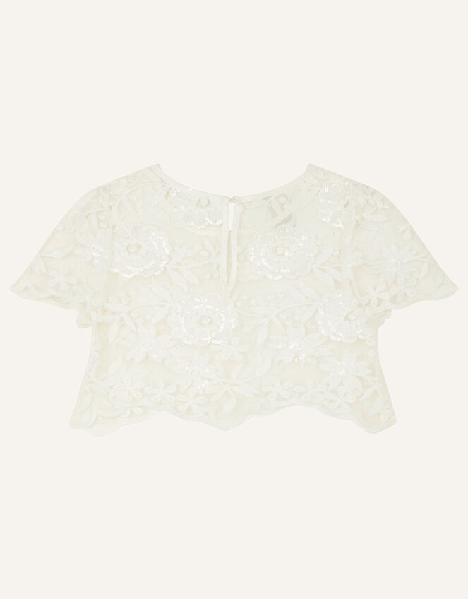 Lace Top and Dress 2-in-1 Set, Ivory (IVORY), large