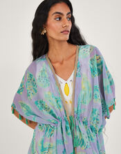 Sea Shell Print Long Kaftan, , large