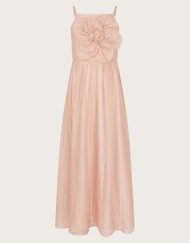 Nola 3D Flower Organza Prom Dress, Pink (PINK), large