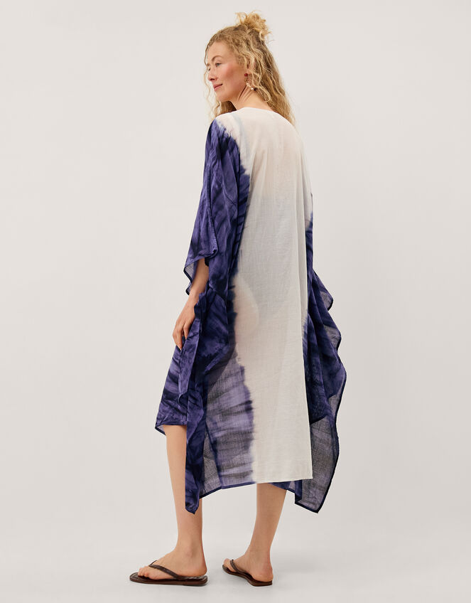 Elise Embellished Tie-Dye Midi Kaftan, Blue (BLUE), large
