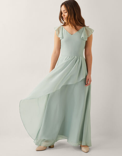 Indi Tie-Back Prom Dress, Green (SAGE), large