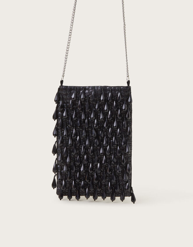 Tess Tear Drop Phone Bag, Black (BLACK), large
