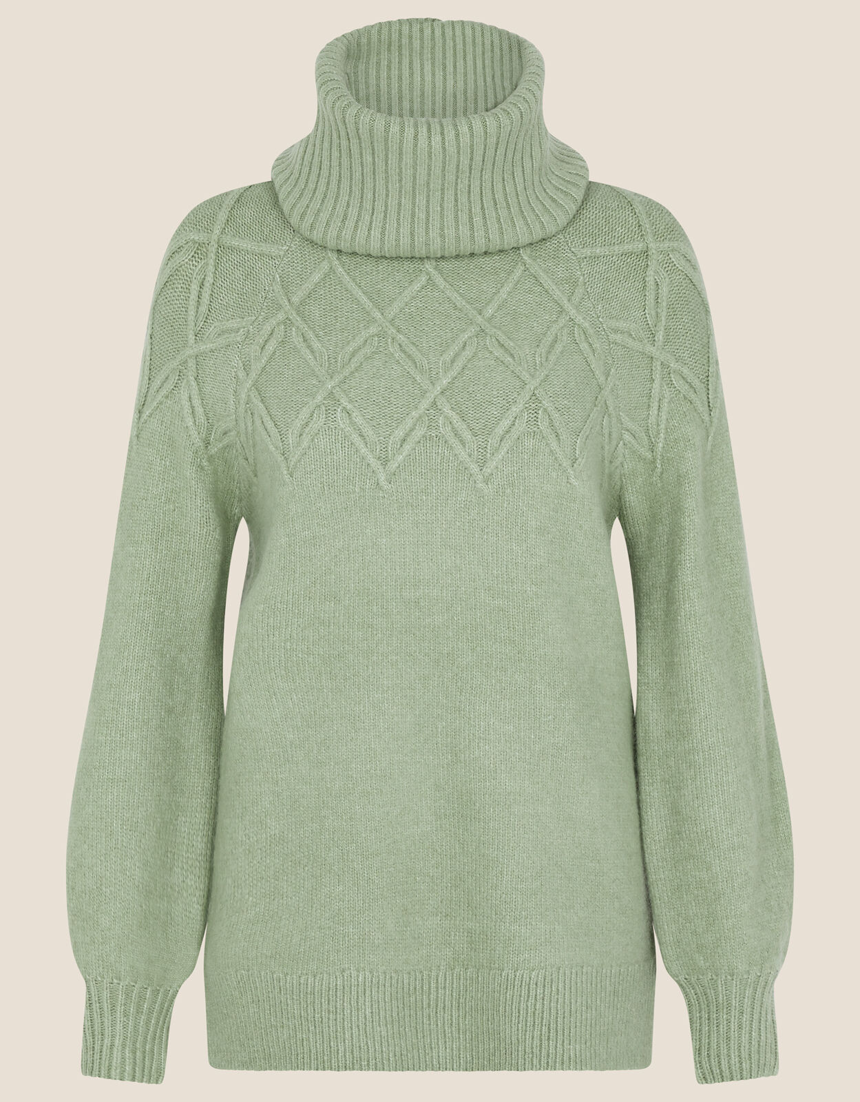 green longline jumper