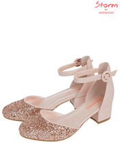 Priya Glitter Two-Part Shoes, Pink (PINK), large