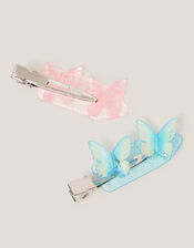 2-Pack Butterfly No Crease Hair Clips, , large