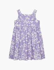 Trotters Butterfly Print Dress, Purple (LILAC), large