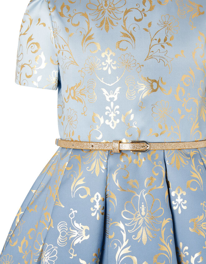 Ombre Foil Print Dress, Blue (BLUE), large