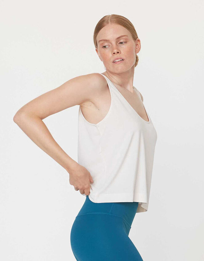 Moonchild Volume Tank Top, Cream (CREAM), large
