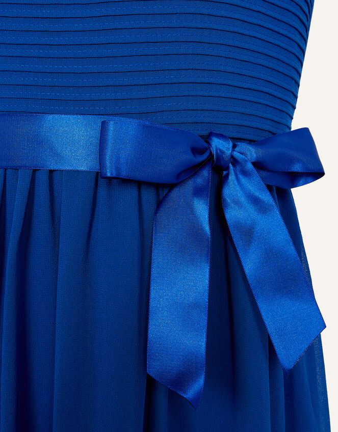 Polly Pin Tuck Prom Dress, Blue (BLUE), large