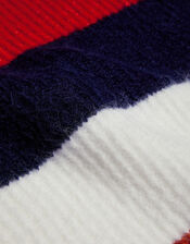 Stripe Knitted Jumper with Recycled Fabric, Multi (MULTI), large