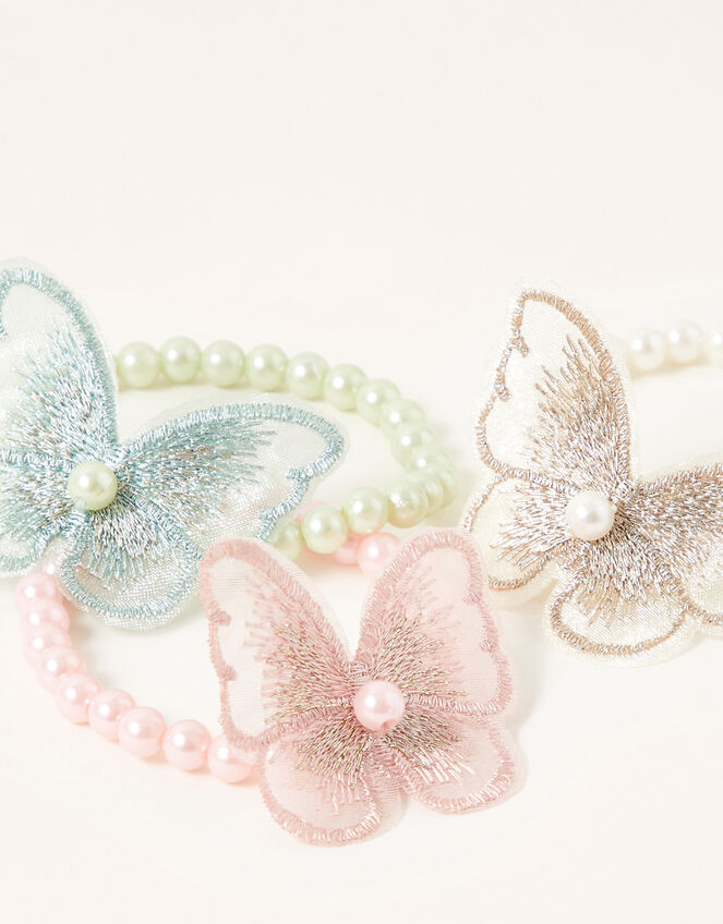 Lacey Butterfly Pearl Bracelet Multipack, , large