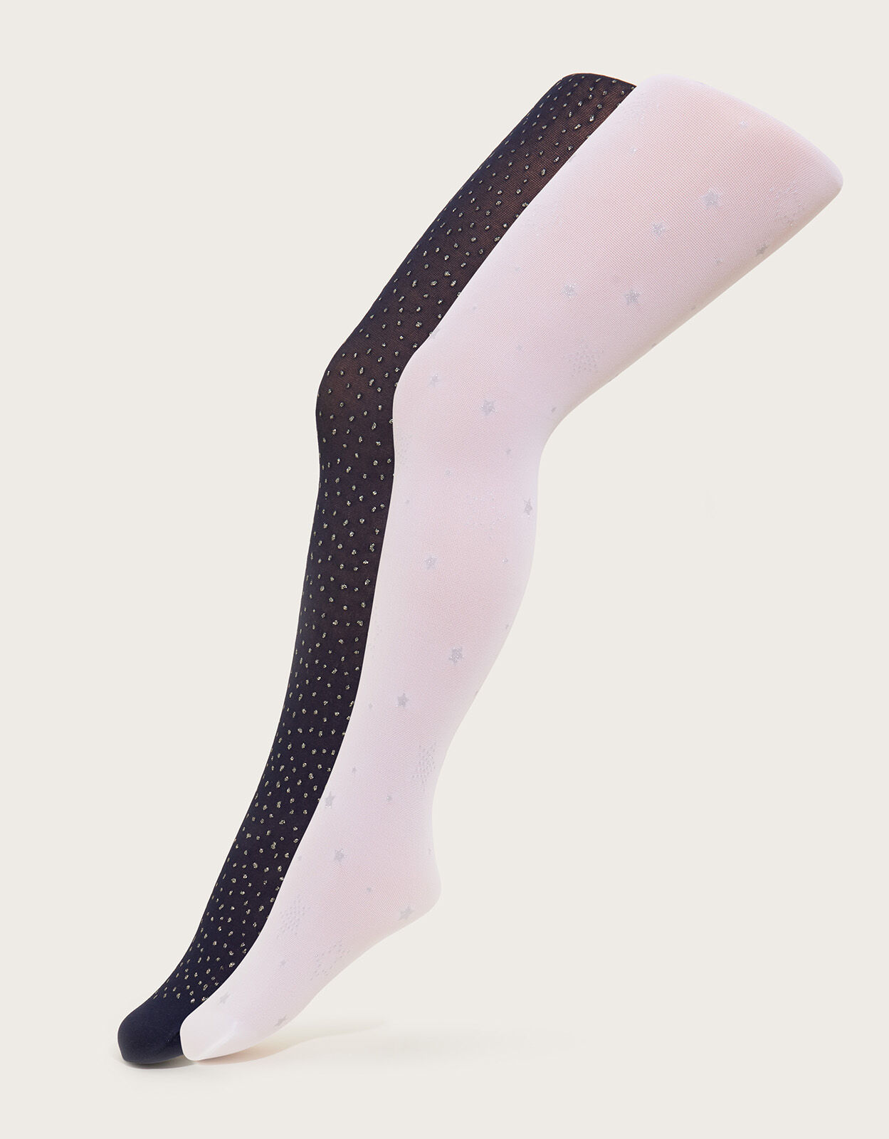 Star Sparkle Tights Set of Two Multi Girls Tights Socks Monsoon Global
