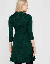 Tiggy Tiger Jacquard Dress, Green (GREEN), large