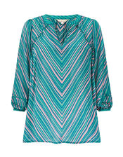 East Avery Sheer Stripe Blouse, Multi (MULTI), large