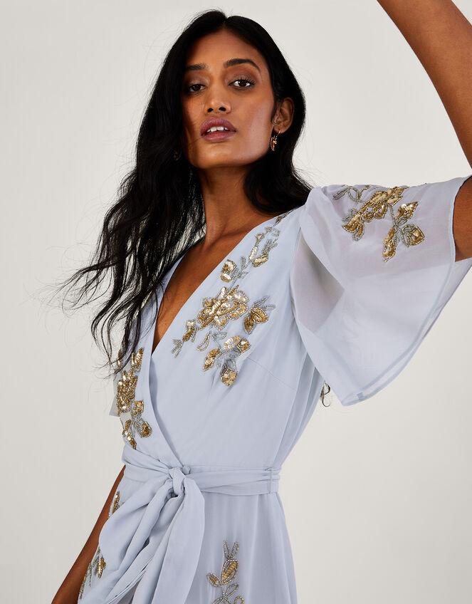 Sarah Embellished Wrap Dress | Evening Dresses | Monsoon US.