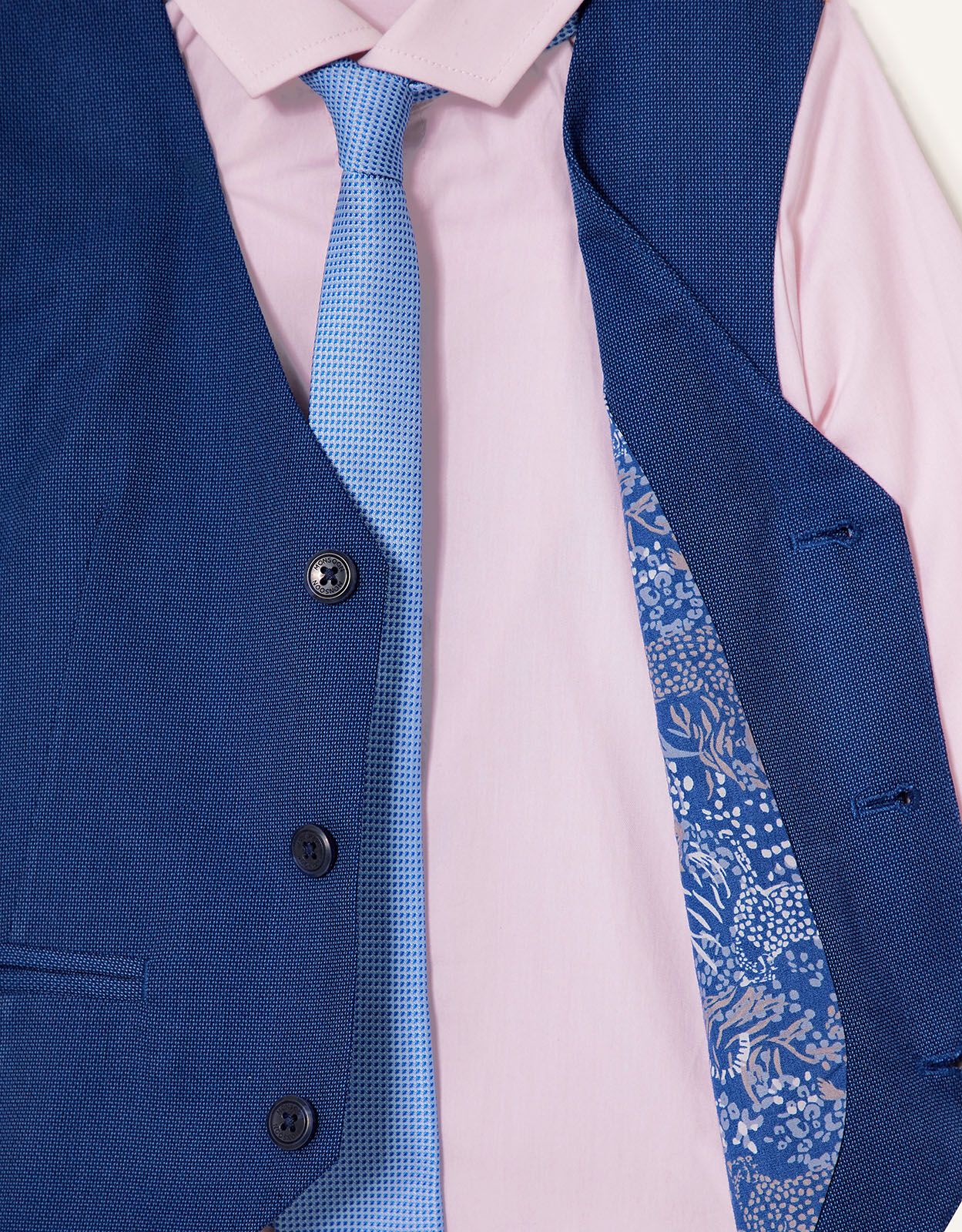 blue shirt and tie set