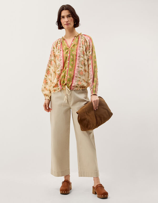 Eline Floral Print Blouse, Ivory (IVORY), large