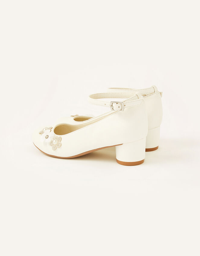 Dazzle Flower Heels, Ivory (IVORY), large