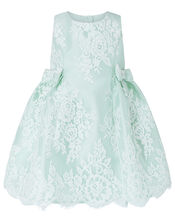 Baby Valeria Lace Occasion Dress, Green (MINT), large