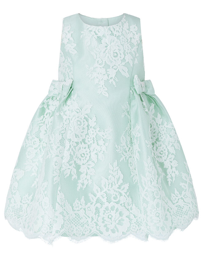 Baby Valeria Lace Occasion Dress, Green (MINT), large