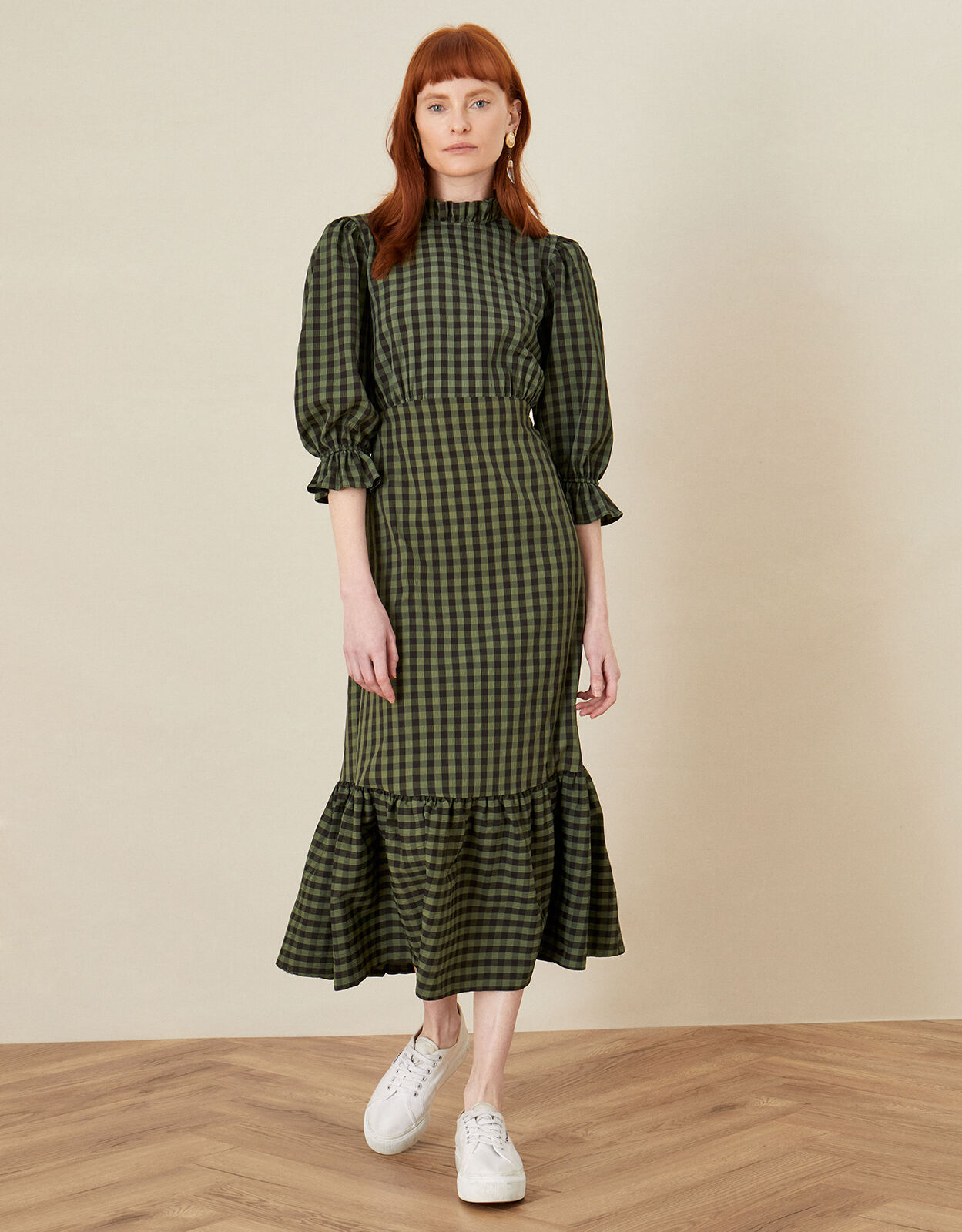 Monsoon khaki discount dress