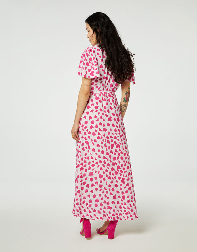 Fabienne Chapot Print Wrap Dress, Pink (PINK), large