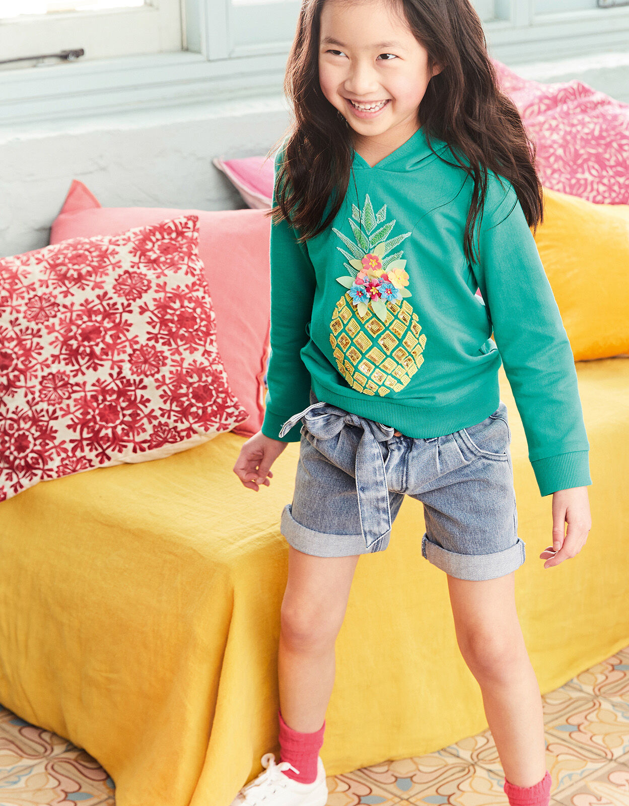 sequin pineapple pillow