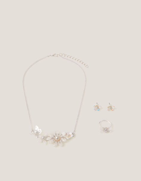 Flower & Butterfly Jewellery Set, , large