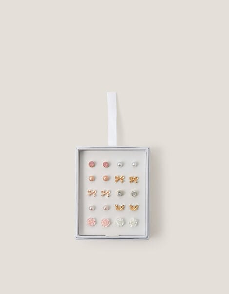 10-Pack Mix Stud Earrings, , large