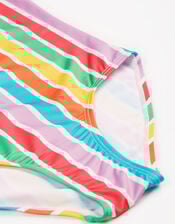Frugi Marina Stripe Swimsuit , Multi (MULTI), large