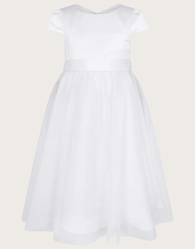 Tulle Bridesmaid Dress, White (WHITE), large